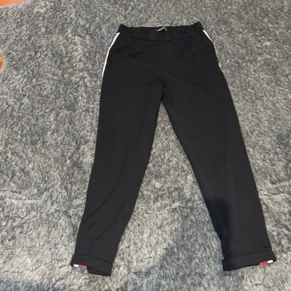 Zara black red white side stripes  jogger pants Sz XS - Picture 4 of 14